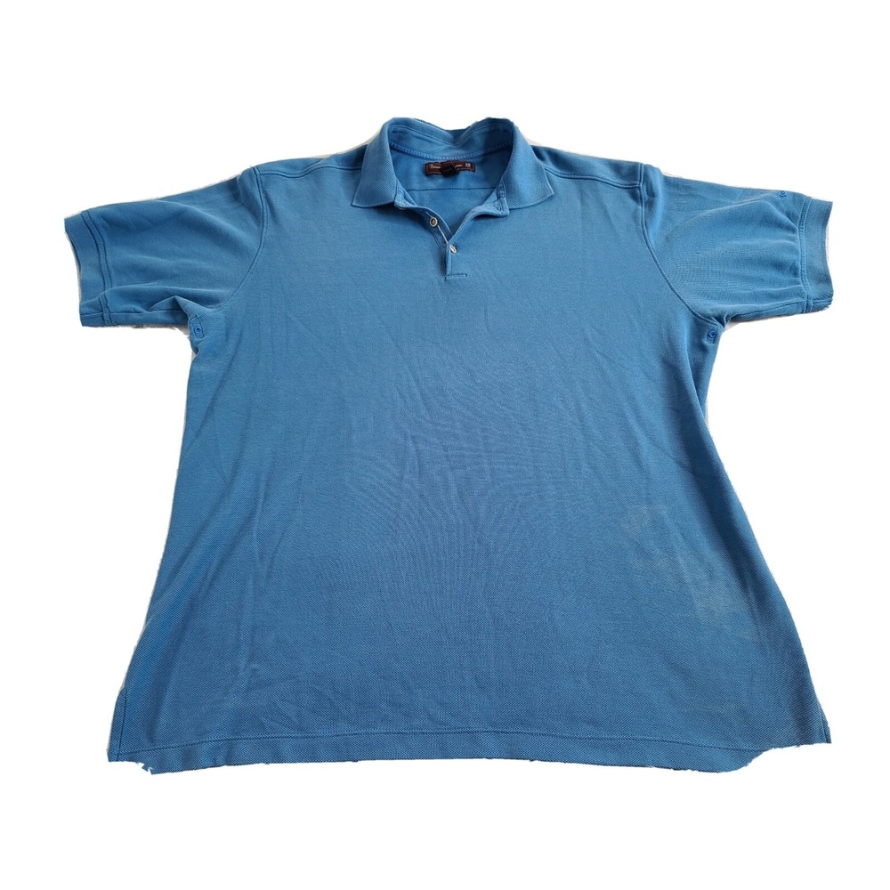 Tommy Bahama Golf TB 18 Men's Golf Polo Shirt Light Blue Size Large EUC